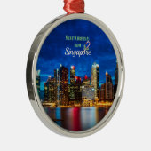 Singapore Kerstmis Metalen Ornament (Rechts)