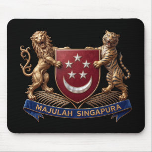 Singapore landenvlag symbool embleem wapen schild muismat