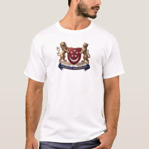 Singapore landenvlag symbool embleem wapen wapensc t-shirt
