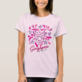 Singapore Lion City ( roze) T-shirt