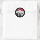 Singapore Lips Pride Root Flag Ronde Sticker (Tas)