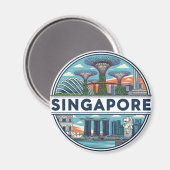 Singapore Magneet (Voorkant / Achterkant)