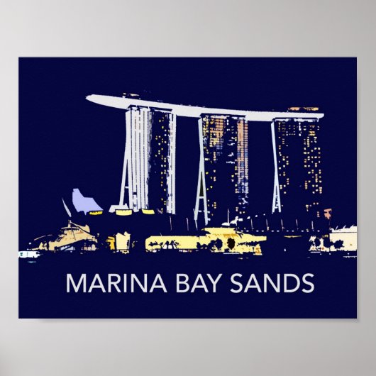 Singapore Marina Bay Sands Poster (Voorkant)