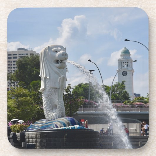 Singapore (Merlion) Bier Onderzetter (Voorkant)