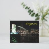 Singapore Merlion Briefkaart (Staand voorkant)