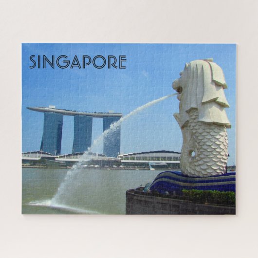 singapore merlion legpuzzel (Horizontaal)
