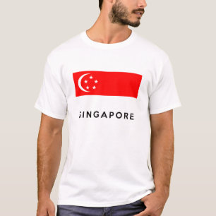 singapore - naam vlaggenland t-shirt