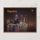 Singapore nacht briefkaart (Voorkant)