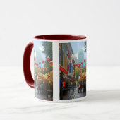 Singapore - oud en nieuw mok (Voorkant links)