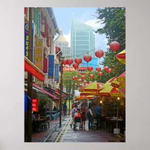 Singapore - oud en nieuw poster