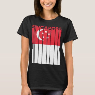 Singapore  Oude Singaporese Vlag  Vakantie T-shirt