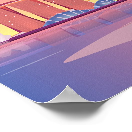 Singapore-reisposter Poster (Hoek)