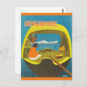  Singapore-reizen Briefkaart (Voorkant / Achterkant)