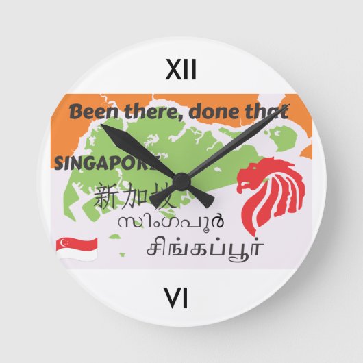 Singapore Ronde Klok (Voorkant)