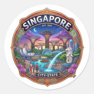 SINGAPORE RONDE STICKER