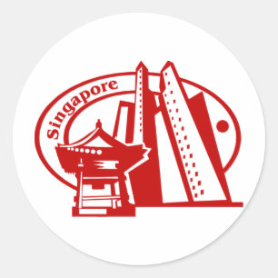 Singapore Ronde Sticker
