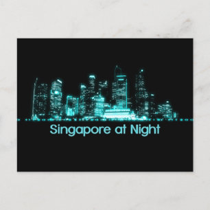 Singapore Skyline Briefkaart