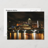 Singapore skyline briefkaart (Voorkant / Achterkant)