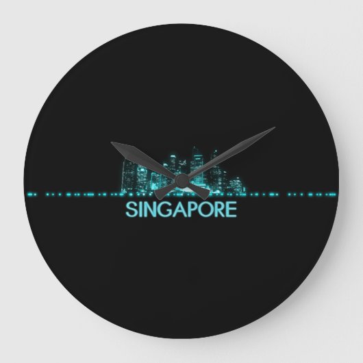 Singapore Skyline Grote Klok (Voorkant)