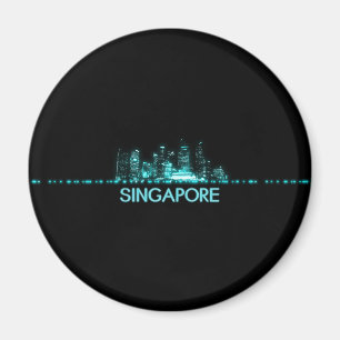 Singapore Skyline Magneet