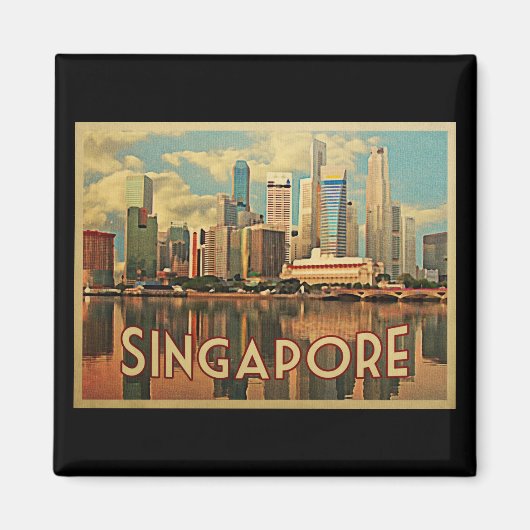 Singapore Skyline Magneet (Voorkant)
