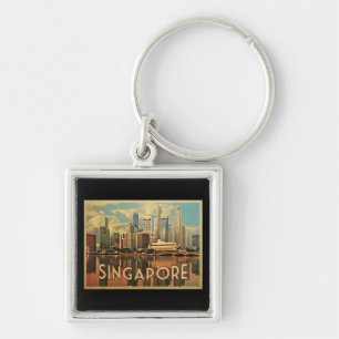 Singapore Skyline Sleutelhanger