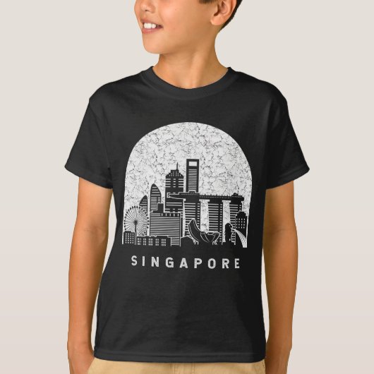 Singapore Skyline T-shirt (Voorkant)