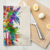 Singapore Skyline Theedoek (Quarter Fold)