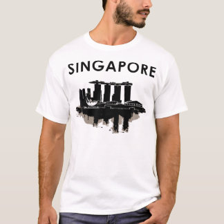 Singapore Skyline Vintage T-shirt