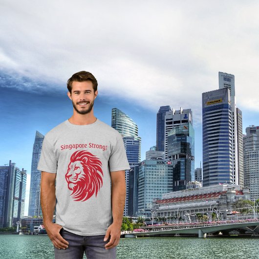 Singapore Sterk Nationaal Dag T-shirt