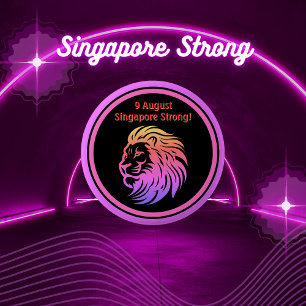 Singapore sterk! Nationale Dag Button