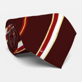 Singapore strepen vlag stropdas (Opgerold)