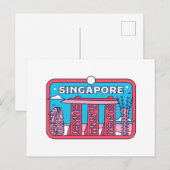 Singapore Travel Souvenir Briefkaart (Voorkant / Achterkant)