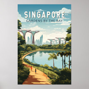 Singapore Tuinen By The Bay Reis Kunst Vintage Poster