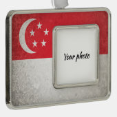 Singapore Verzilverd Kader Ornament (Rechts)