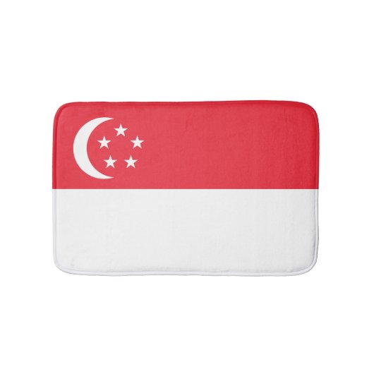 Singapore vlag badmat (Voorkant)