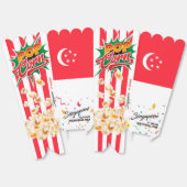 Singapore vlag bedankdoosjes (Ongevouwen)