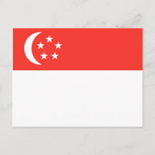 Singapore-vlag Briefkaart
