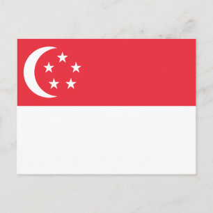 Singapore-vlag Briefkaart