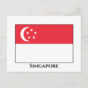 Singapore-vlag Briefkaart