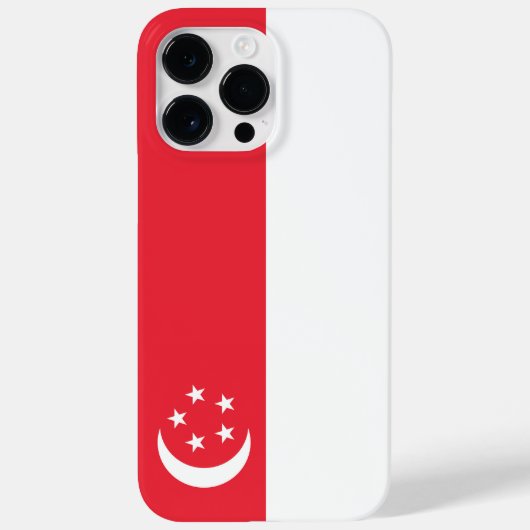 Singapore vlag Case-Mate iPhone case (Achterkant)