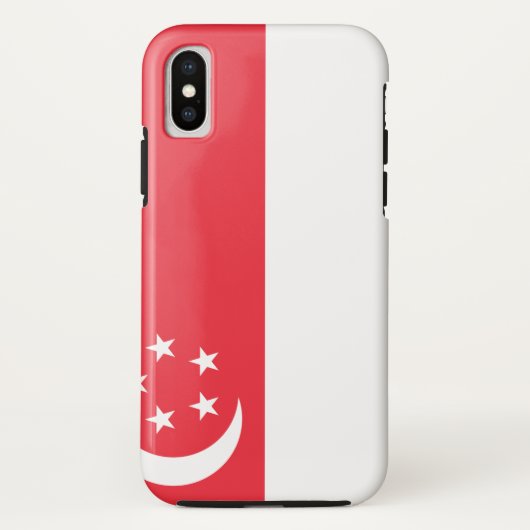 Singapore-vlag Case-Mate iPhone Case (Achterkant)