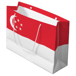 Singapore vlag groot cadeauzakje
