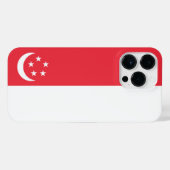 Singapore vlag iPhone hoesje (Achterkant horizontaal)