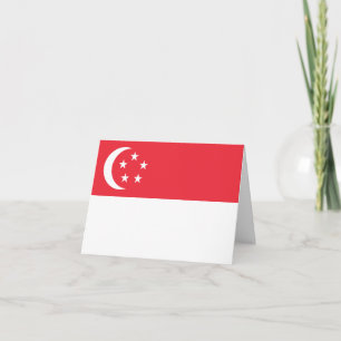 Singapore-vlag Kaart