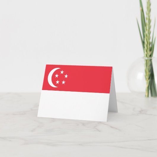 Singapore-vlag Kaart (Voorkant)