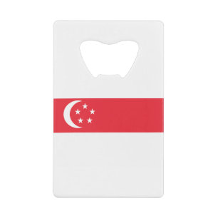 Singapore-vlag Kredietkaart Flessenopener