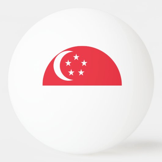 Singapore-vlag Pingpongballen (Voorkant)