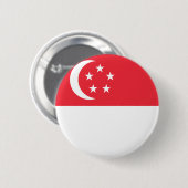 Singapore-vlag Ronde Button 5,7 Cm (Voorkant /achterkant)