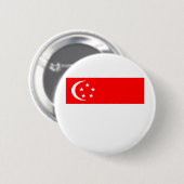 Singapore vlag ronde button 5,7 cm (Voorkant /achterkant)